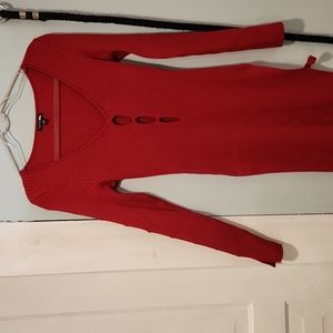 Heavy weight sweater dress w/ slit on side